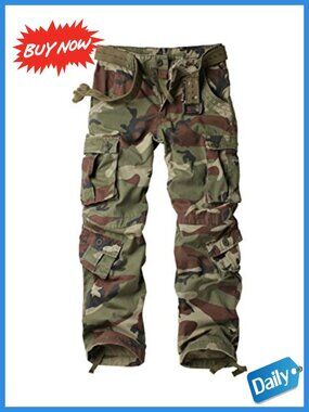 AKARMY Cotton Cargo Work Pants Parachute Outdoor Hiking